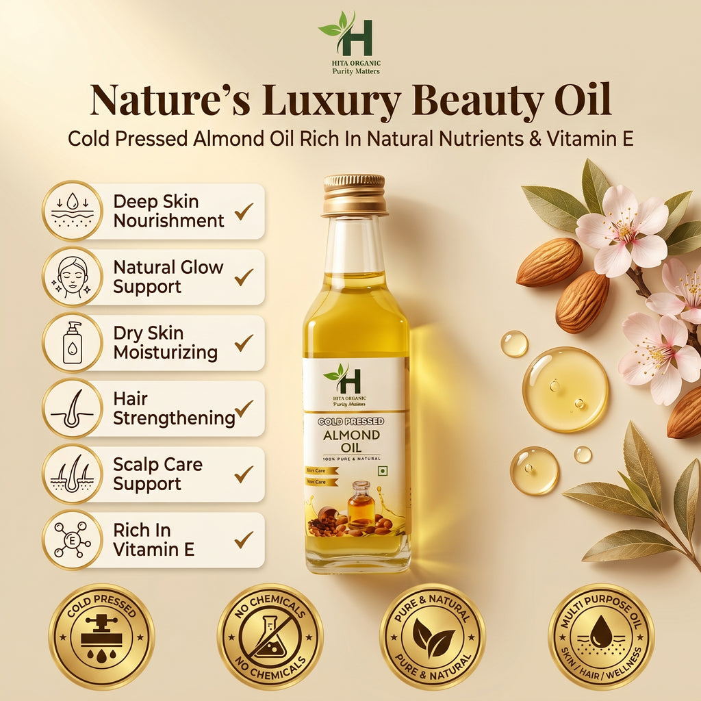 Almond Oil - Cold Pressed